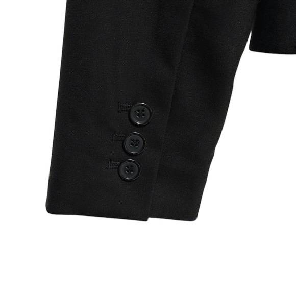 Laundry By Shelli Segal Wool Stretch Three Button Blazer Flaw - Picture 5 of 8